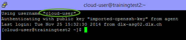PuTTY configuration Connection Data