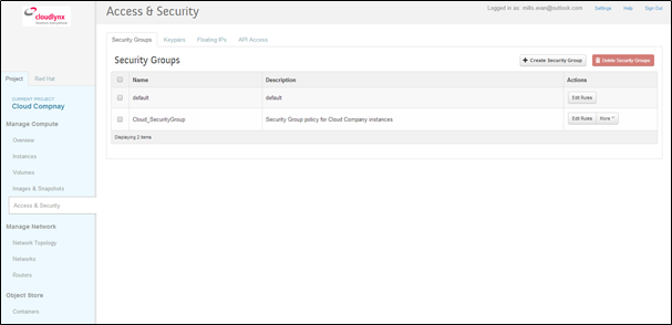 Security Groups