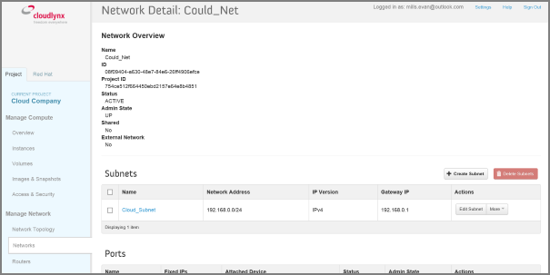Network Detail
