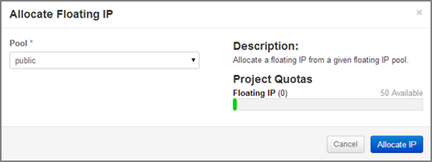Allocate Floating IP